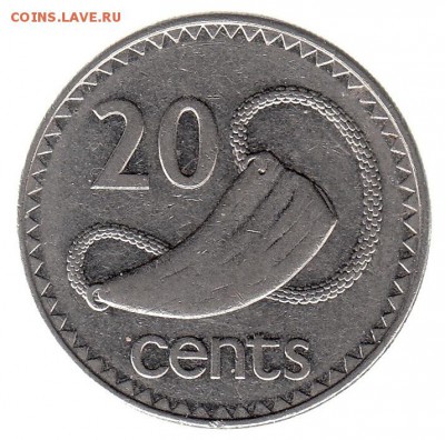 Фиджи 20 центов 1996 до 12.06 в 22.00 по мск - 69-2