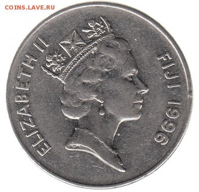 Фиджи 20 центов 1996 до 12.06 в 22.00 по мск - 69-1