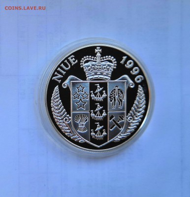 5 долларов 1996 Ниуи. Дж.Кук. Парусник. Серебро. Proof. - IMG_20190330_122735