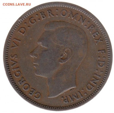 Англия 1 пенни 1938 до 12.06 в 22.00 по мск - 89-1