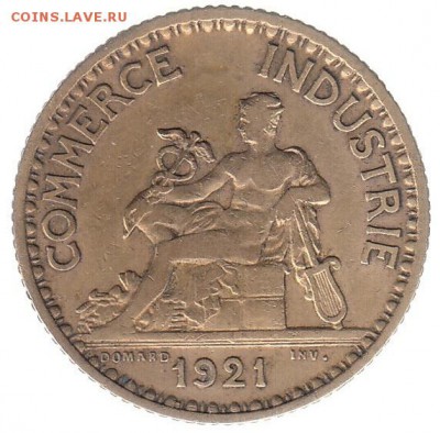 Франция 1 франк 1921 до 12.06 в 22.00 - 146-2