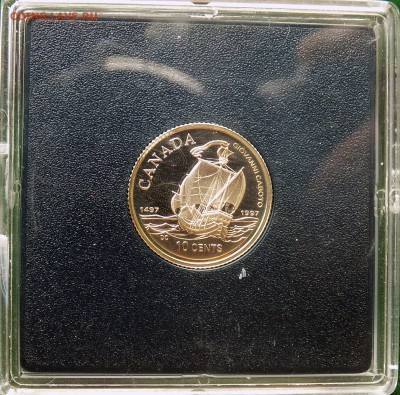 КАНАДА 10 ЦЕНТОВ 1997 PROOF ПАРУСНИК Дж. Кабот 1497-1997 - DSCN5205.JPG