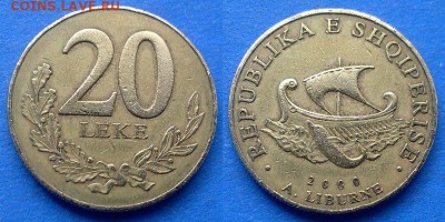 Дельфин) до 14.06 - Албания 20 леков 2000