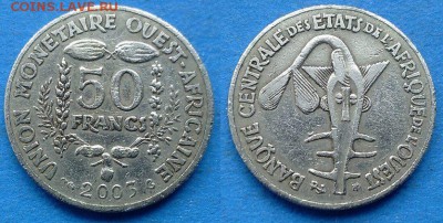 Западная Африка - 50 франков 2003 года до 15.06 - Западная Африка 50 франков 2003