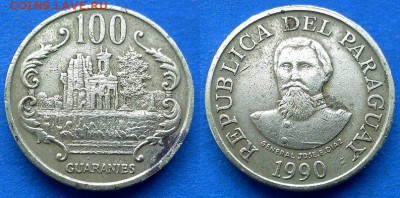 Парагвай - 100 гуарани 1990 года до 15.06 - Парагвай 100 гуарани 1990