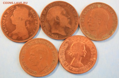 С РУБ. БРИТАНИЯ пенни - 5 штук РАЗНЫЕ  до 15.06 в 22-00 - IMG_7939.JPG