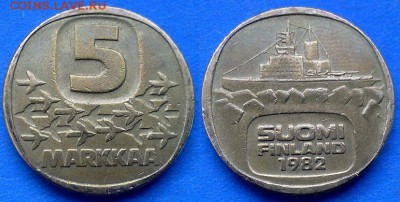 Финляндия - 5 марок 1982 года (Ледокол) до 15.06 - Финляндия 5 марок 1982