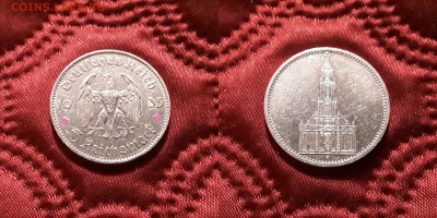 Германия. 5 рейхсмарок 1935 г. F. Кирха. До 13.06.19. - 20190609_214125