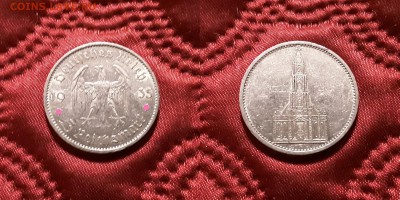 Германия. 5 рейхсмарок 1935 г. А. Кирха. До 13.06.19. - 20190609_214317