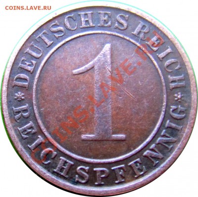 B02 Германия 1 пфенниг 1934A до 06.07 в 22°° - B02 1 1934A_1