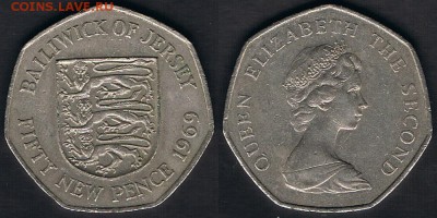 Джерси 50 новых пенсов 1969 до 12.06.19 в 22:00 МСК - Jersey_KM#34_1969_10062019