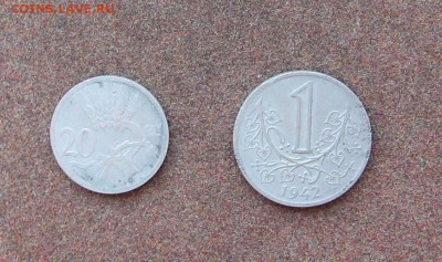 20 хеллеров и 1 крона Богемия и Моравия. - IMG_0057.JPG