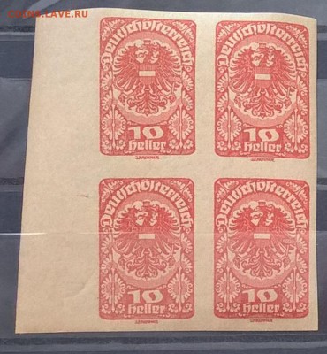 Австрия 1919 1м 10г кварт ** до 14 06 - 125