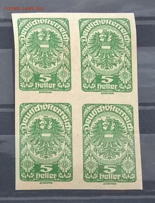 Австрия 1919 1м 5г кварт ** до 14 06 - 127