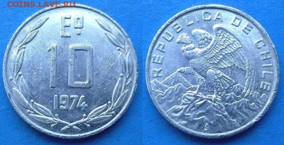 Гриф) до 16.06 - Чили 10 эскудо 1974