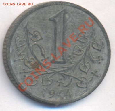 Богемия и Моравия 1 крона 1944 г.До 3.07.11 г. 22-00 МСК. - Крона 44