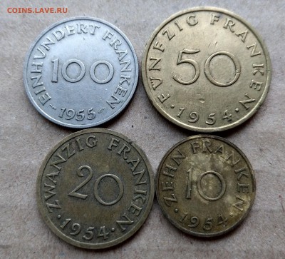 Монеты Саара 10, 20, 50, 100 франков ФИКС до 13.06 - IMAG1923_2