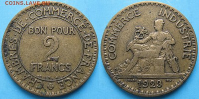 38.Монеты Франции 1918-1941г. - 38.37. -Франция 2 франка 1923    2957