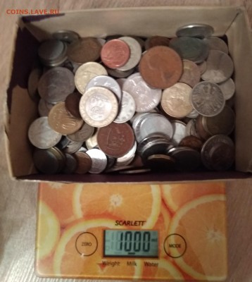 1 кг иностранных монет (лот №3) до 18.06.2019 в 22.00мск - lot3