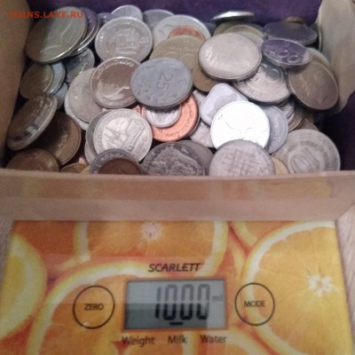1 кг иностранных монет (лот №5) до 18.06.2019 в 22.00мск - lot5