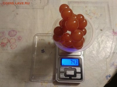 Винтажные янтарные бусы - 81