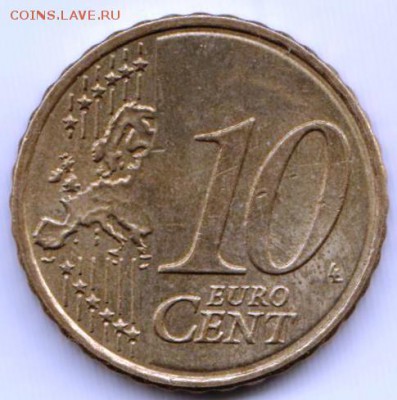 Греция 10 евроцентов 2009 г. до 24.00 19.06.19 г. - 029