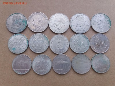 ГДР 5,10,20 марок юбилейные 15 шт оптовый лот до 18.06 - 20190612_155017