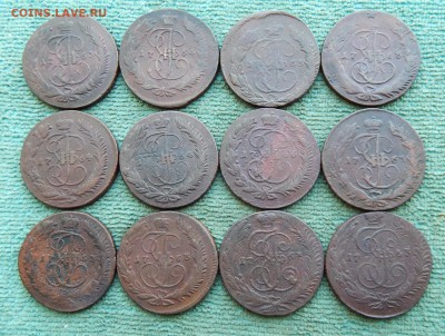 12 пятаков ММ-СПМ Екатерины 2, цена фикс - 12mm-1
