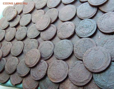 100 пятаков Екатерины 2, 1758-1788, цена фикс - 100pyat-1-1