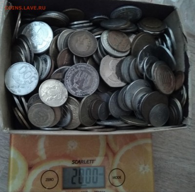 2 кг иностранных монет (лот №1) до 21.06.2019 в 22.00мск - 2kg