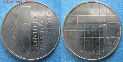 Нидерланды 1 гульден 1982  до 20-06-19 в 22:00 - Нидерланды 1 гульден 1982    8377