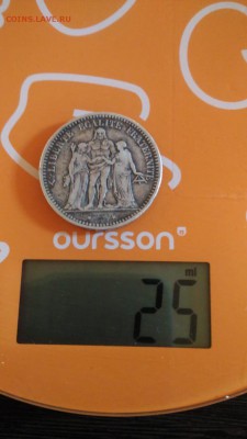 5 франков 1849,1873. 50 центов 1942 - IMG-20190616-WA0004