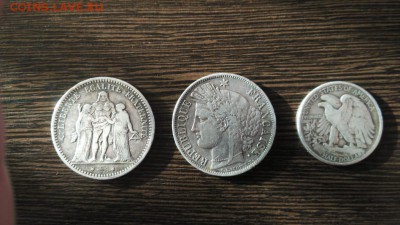5 франков 1849,1873. 50 центов 1942 - IMG-20190616-WA0005