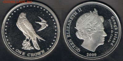 Тристан-да-Кунья 1 крона 2009 "Сапсан" до 23.06.19 22:00 - TDC_KM#8g_16062019