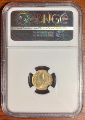 1 копейка 1940 NGC MS65 до 16.06.2019 г. 22-00 - 1 1940 р