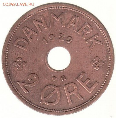 Дания 2 эре 1929 до 22.06 в 22.00 - 86-2