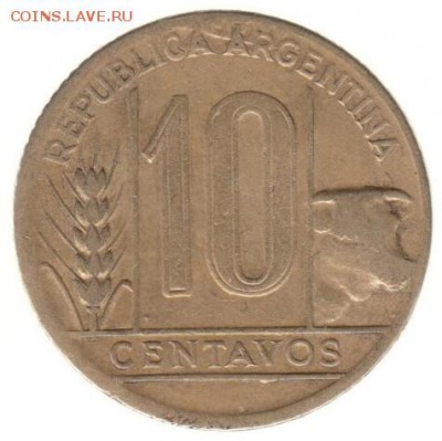 Аргентина 10 сентаво 1948 до 22.06 в 22.00 по мск - 113-2