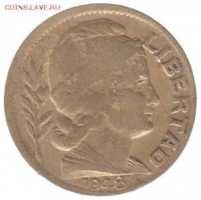 Аргентина 10 сентаво 1948 до 22.06 в 22.00 по мск - 113-1