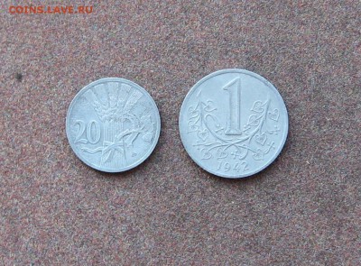 20 хеллеров и 1 крона Богемия и Моравия. - IMG_0069.JPG