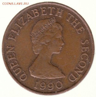 Джерси 1 пенни 1990 до 22.06 в 22.00 - 155-1