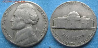 США 5 центов 1975 D до 24-06-19 в 22:00 - США 5 центов 1975 D   170-к57-10447