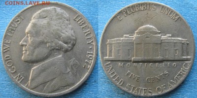 США 5 центов 1972 до 24-06-19 в 22:00 - США 5 центов 1972   170-к57-10482
