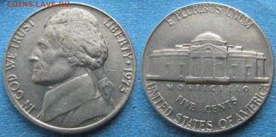 США 5 центов 1973 до 24-06-19 в 22:00 - США 5 центов 1973    170-к57-10454