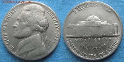 США 5 центов 1977 до 24-06-19 в 22:00 - США 5 центов 1977    170-к57-10452