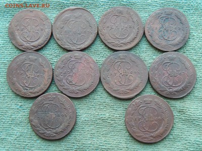 12 пятаков ММ-СПМ Екатерины 2, цена фикс - 10mm-1-1