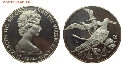 Британские Виргинские острова. 1 доллар 1974 г. До 22.06.19. - DSH_0581.JPG