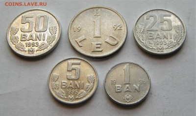 МОЛДОВА 1 ЛЕЙ 1992. 1,5,25,50 бани 1993-95. 24.06.2019. - 045.JPG
