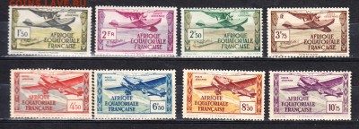 Колонии Фр Экв Африка 1937 самолеты 8м* до 22 06 - 261