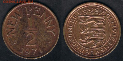 2 нового пенни 1971 до 25.06.19 в 22:00 - Guernsey_KM#20_19062019