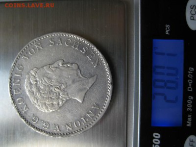 Германия-Саксония,талер 1831 год - 001.JPG